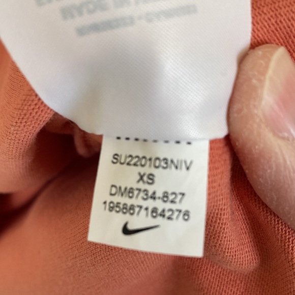 Nike Womens Sunshine Tank Dress Orange Size XL Cotton Athleisure - Picture 6 of 8